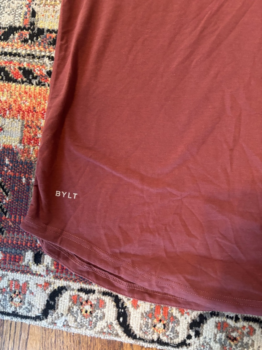 Bylt Tee Shirt Mens Size XL Drop Cut Short Sleeve Bylt Blend Mauve - Picture 3 of 5